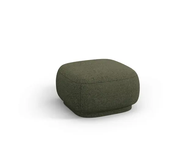Taburet, Camden, Cosmopolitan Design, 65x65x39 cm, tesatura chenille, verde