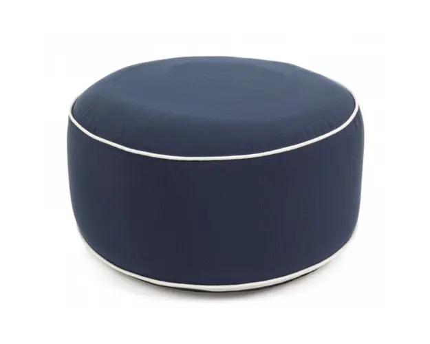 Taburet gonflabil, Ottoman Rihanna, Bizzotto, 53 cm, albastru