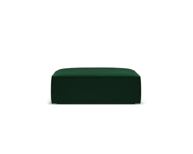 Taburet, Kaelle, Micadoni Home, BL, 100x80x38 cm, catifea, verde bottle
