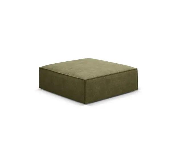 Taburet, Kaelle, Micadoni Home, BL, 100x80x38 cm, poliester chenille, verde