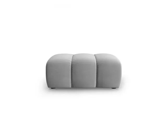 Taburet, Lupine, Micadoni Home, BL, 90x87x40 cm, catifea, gri