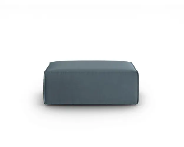 Taburet, Mackay, Cosmopolitan Design, 100x69x40 cm, catifea, albastru