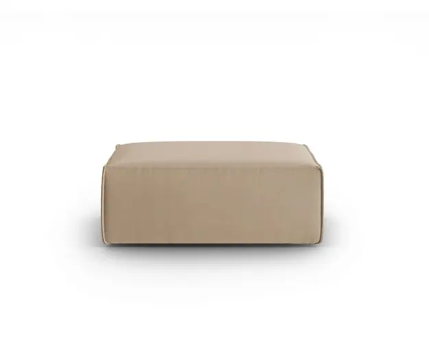 Taburet, Mackay, Cosmopolitan Design, 100x69x40 cm, catifea, bej sand