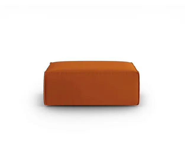 Taburet, Mackay, Cosmopolitan Design, 100x69x40 cm, catifea, teracota