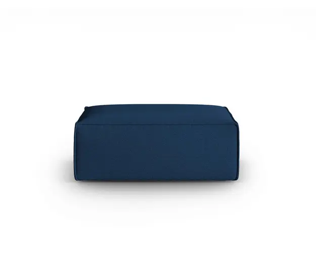 Taburet, Mackay, Cosmopolitan Design, 100x69x40 cm, catifea tricotata, albastru inchis