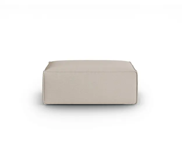 Taburet, Mackay, Cosmopolitan Design, 100x69x40 cm, catifea tricotata, bej