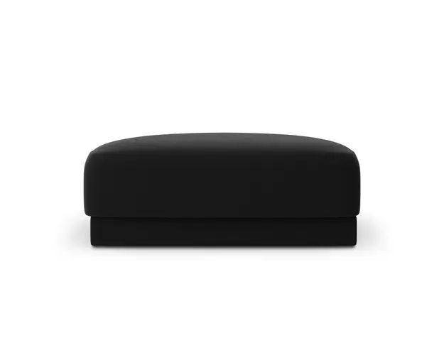 Taburet, Miley, Micadoni Home, BL, 85x85x42 cm, catifea, negru