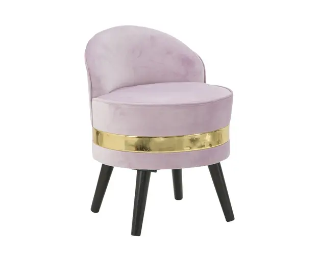 Taburet, Paris Bordeaux, Mauro Ferretti, 45x45x62 cm, catifea, roz