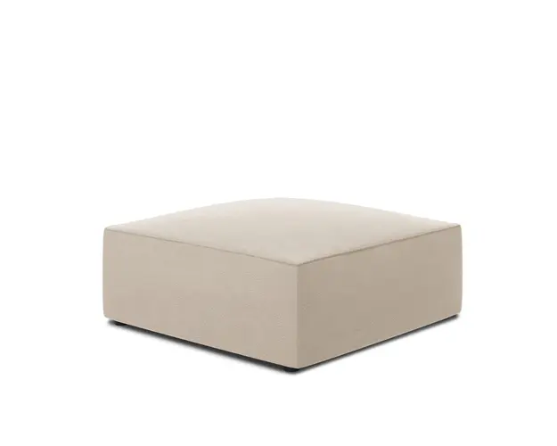 Taburet, Ruby, Micadoni Home, BL, 93x93x40 cm, catifea, bej