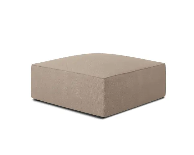 Taburet, Ruby, Micadoni Home, BL, 93x93x40 cm, poliester, bej inchis