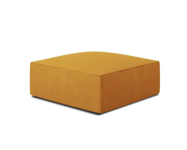 Taburet, Ruby, Micadoni Home, BL, 93x93x40 cm, poliester, galben