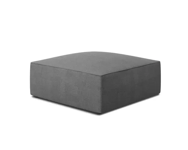 Taburet, Ruby, Micadoni Home, BL, 93x93x40 cm, poliester, gri