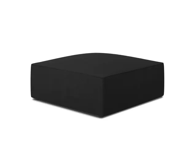 Taburet, Ruby, Micadoni Home, BL, 93x93x40 cm, poliester, negru