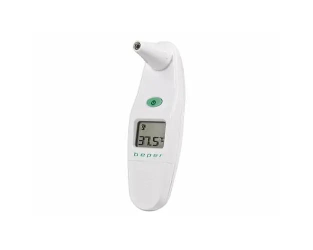 Termometru digital pentru ureche, Beper, 40.102, afisaj LCD, tehnologie infrarosu