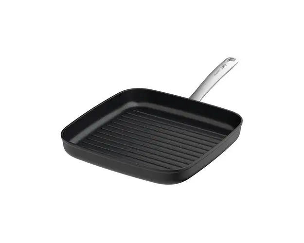 Tigaie grill BergHOFF, Leo Graphite Recycled, 28 x 28 cm, 2.6 L, aluminiu, gri