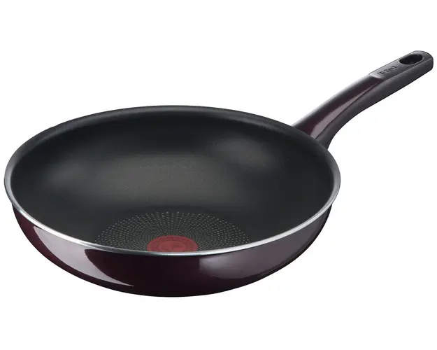Tigaie Wok, Tefal, Resist Intense, 28 cm Ø, aluminiu