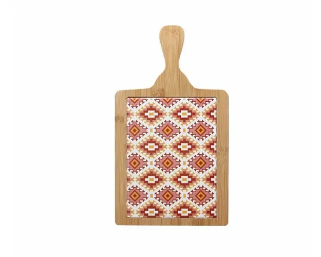 Tocator, Tognana, Ethnic, 19 x 23 cm, lemn/ceramica, multicolor