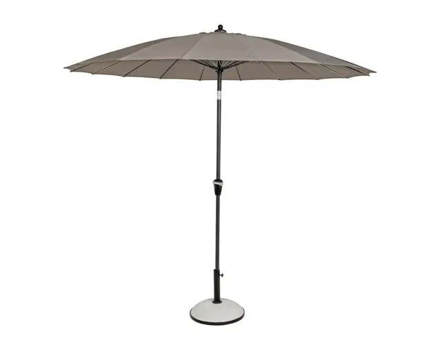 Umbrela pentru gradina / terasa, Atlanta, Bizzotto, Ø 270 cm, stalp Ø 38 mm, aluminiu, grej