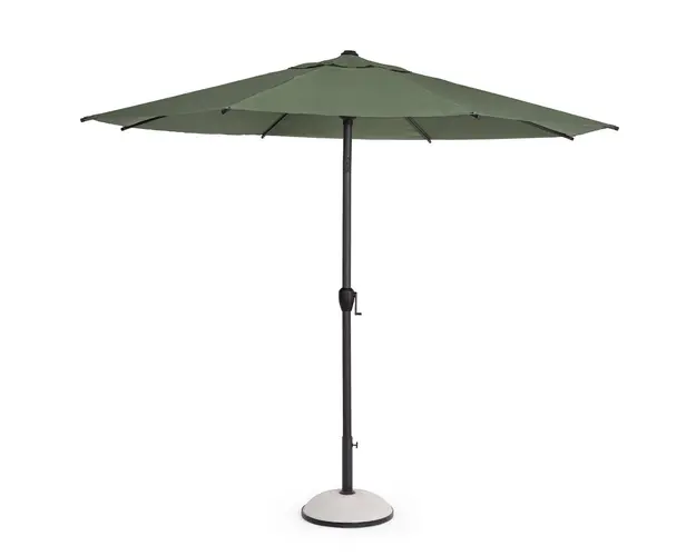 Umbrela pentru gradina / terasa Rio, Bizzotto, Ø 300 cm, stalp Ø 48 mm, otel/poliester, verde oliv