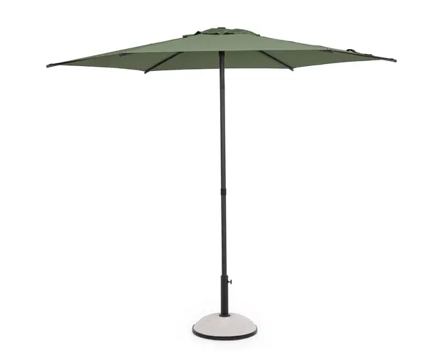 Umbrela pentru gradina / terasa Samba, Bizzotto, Ø 270 cm, stalp Ø 38 mm, otel/poliester, verde oliv
