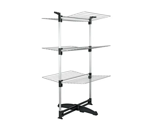 Uscator rufe Ciclone, Metaltex, 40 m capacitate de uscare, aluminiu, negru/argintiu