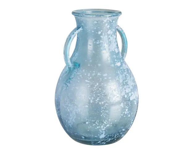 Vaza Arleen, Bizzotto, Ø20x32 cm, sticla reciclata, albastru