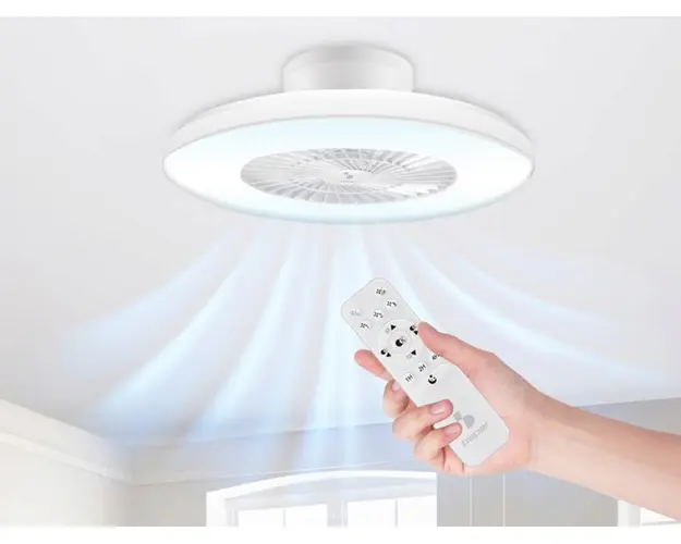 Ventilator de tavan cu lumina LED Beper, 40 W, alb