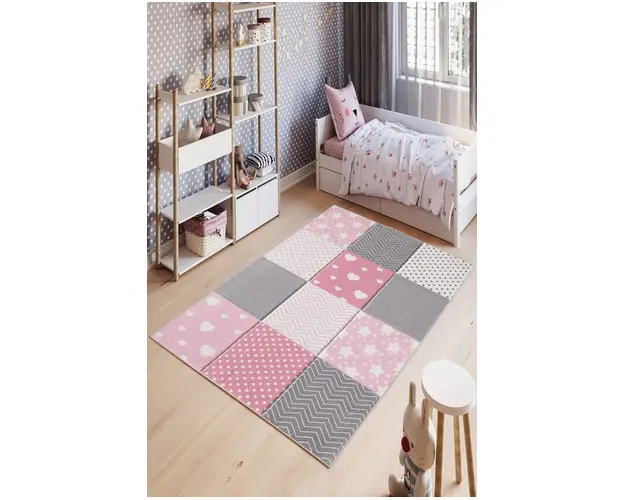 Covor de hol, W1019, 100x150 cm, Poliester, Multicolor