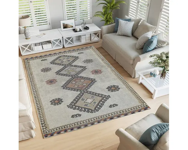 Covor, Woopamuk018, 160x230 cm, 70% bumbac/30% poliester, Gri