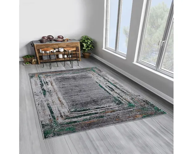 Covor, Woopamuk020, 80x150 cm, 70% bumbac/30% poliester, Gri