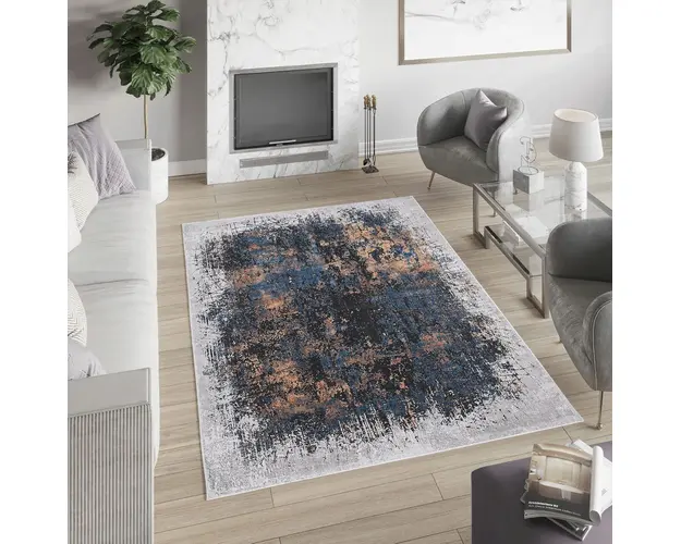 Covor, Woopamuk035, 80x300 cm, 70% bumbac/30% poliester, Multicolor