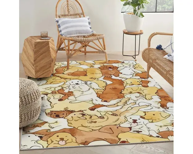 Covor, Woopamuk237, 80x150 cm, 70% bumbac/30% poliester, Multicolor