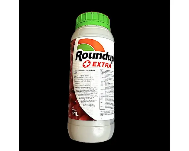 RoundUp Extra 1L, erbicid total sistemic, post emergent, neselectiv, glifosat (buruieni monocotiledonate si dicotiledonate, anuale si perene)