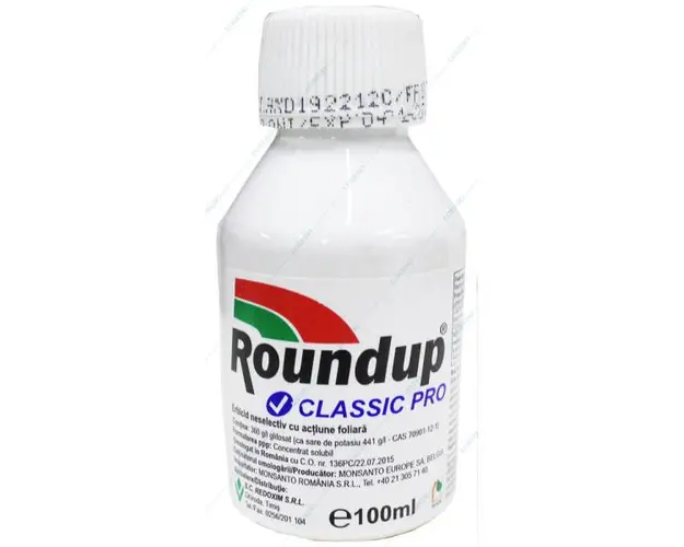 RoundUp Classic Pro 100 ml, erbicid total neselectiv sistemic pe baza de Glifosat