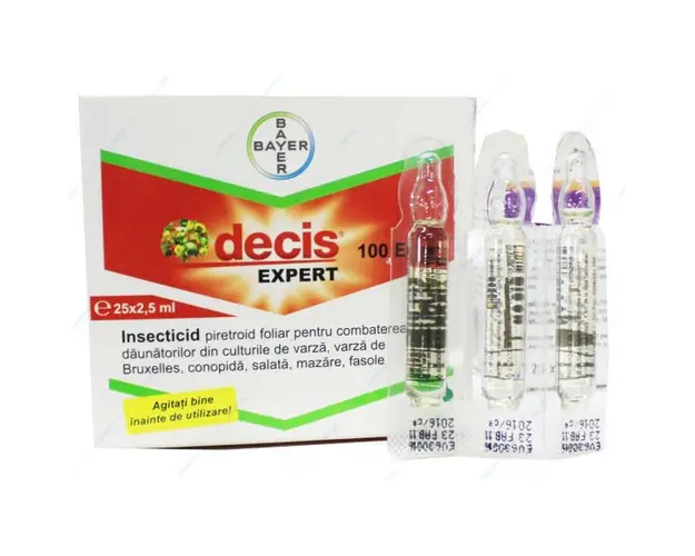 Decis Expert 2.5 ml insecticid contact Bayer (cereale, rapita, mustar, varza, conopida, fasole, mazare, salata, sfecla zahar, nap)