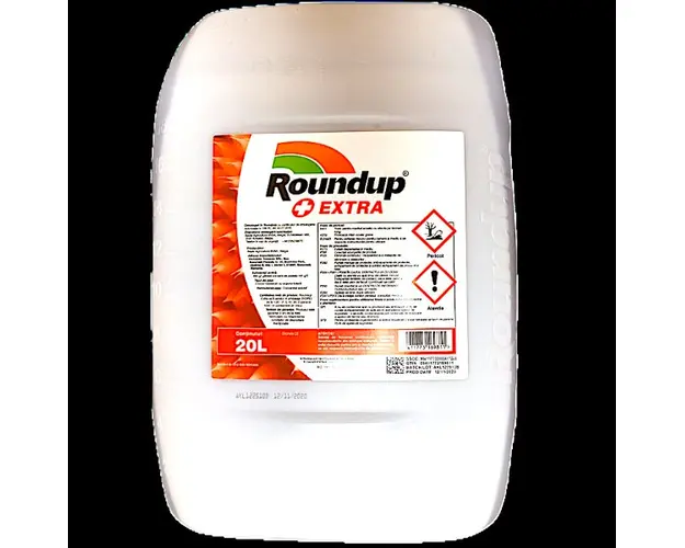 RoundUp Extra 20 L, erbicid total sistemic, post emergent, neselectiv, glifosat (buruieni monocotiledonate si dicotiledonate, anuale si perene)