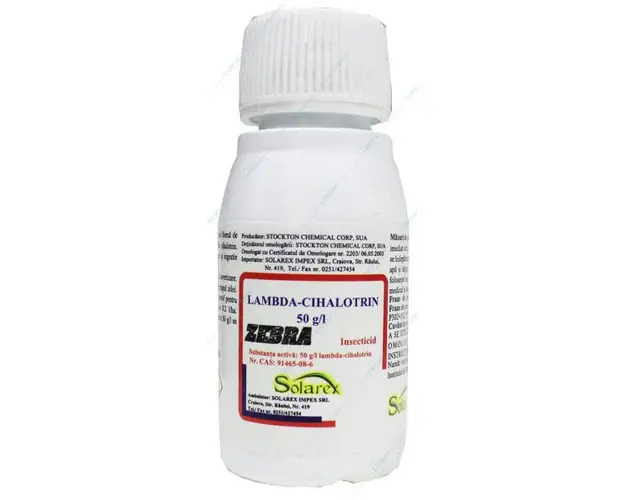 Zebra 100 ml, insecticid de contact, Globachem, grau (plosnita cerealelor), cartof (gandacul de Colorado), mar (viermele merelor)