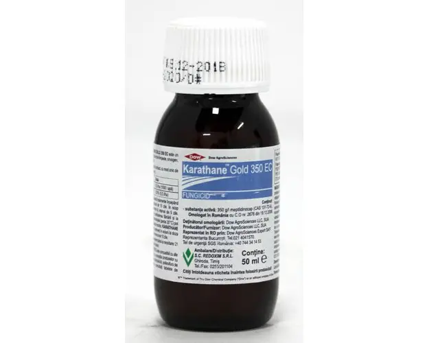 Karathane Gold 350EC 50 ml fungicid de contact, DowAgroSciences, fainare (vita de vie, castraveti)