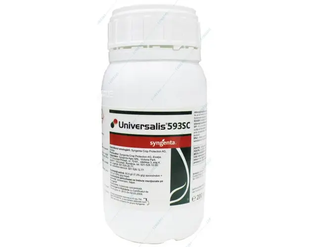 Universalis 593SC 200 ml, fungicid sistemic si de contact, Syngenta, 2 substante active, vita de vie (fainare, mana, putregaiul cenusiu)