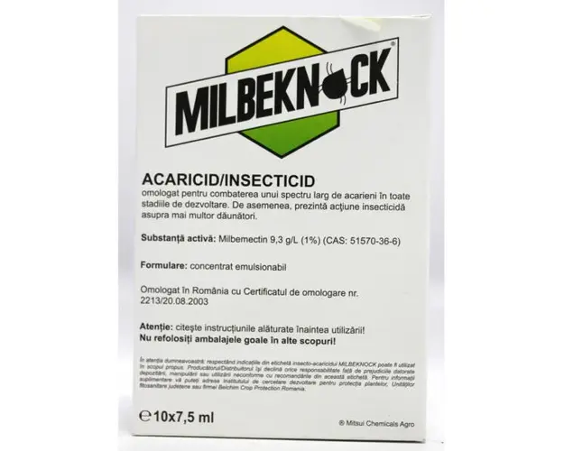 Milbeknock EC 7.5 ml insecticid acaricid de contact, Belchim (vita de vie, mar, castraveti)