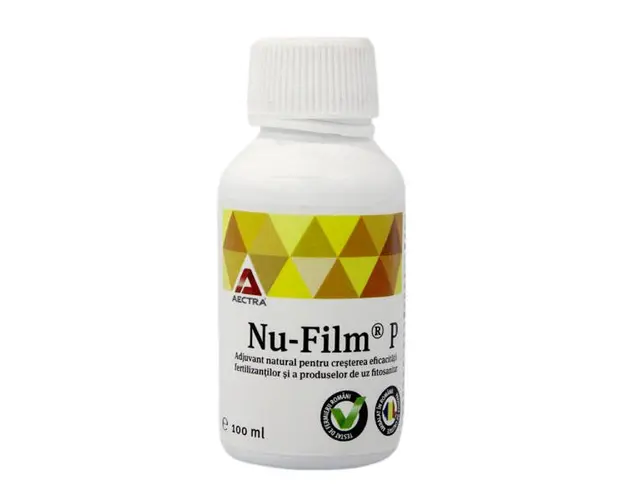 Nu-Film P 100 ml adjuvant natural pentru cresterea eficacitatii fertilizantilor si a produselor de uz fitosanitar, Aectra