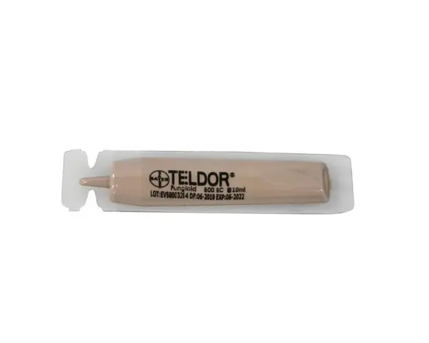 Teldor 500SC 10 ml, fungicid de contact si sistemic local, Bayer, putregai cenusiu (vita de vie, legume, capsun, flori ornamentale), monilioza (pomi fructiferi)