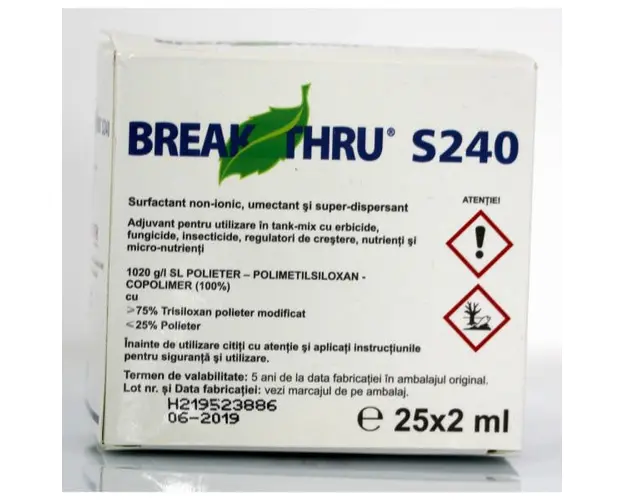 Break Thru S240 2 ml adjuvant pesticide Evonik