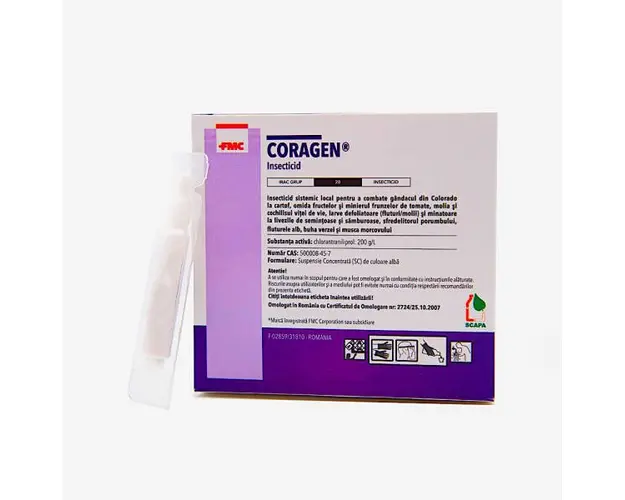 Coragen 1.5 ml, insecticid sistemic (cartof, tomate, mar, prun, vita de vie, porumb)