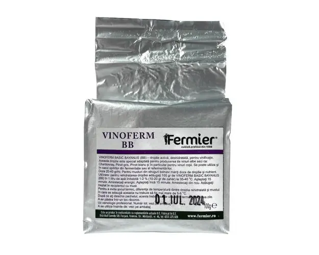 Vinoferm Basic Bayanus 100 gr, drojdie pentru vin alb sau rosu, Essedielle