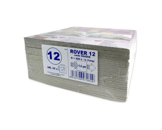 Placa filtranta Rover 12 20x20, dimensiune standard, filtrare vin medie (vin limpede), 1 placa