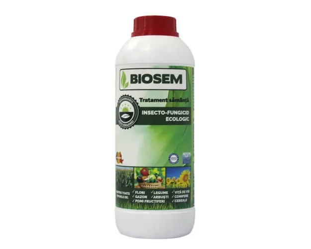 Biosem 1L insecticid/ fungicid/ tratament samanta bio BHS (cereale, porumb, floarea soarelui, fasole, mazare)