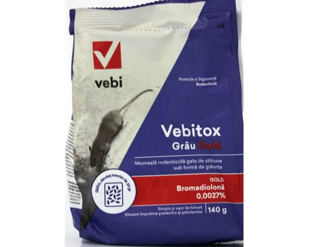 Vebitox Grau Gold 140 gr, raticid, Vebi