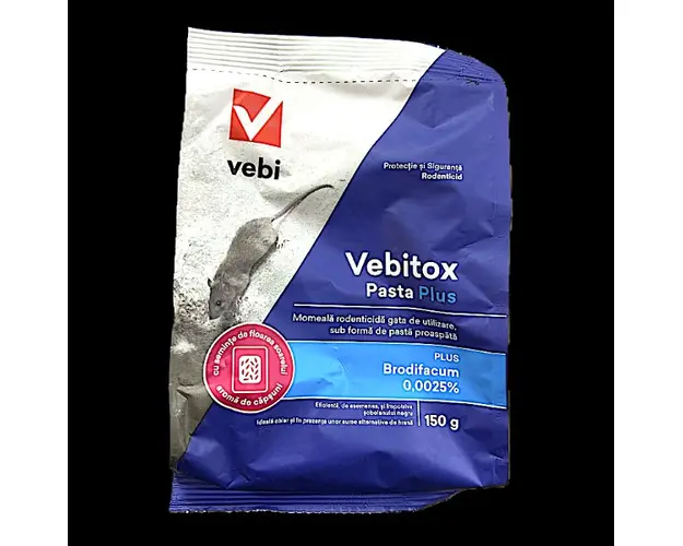Vebitox Pasta Plus 150 gr, raticid, Vebi