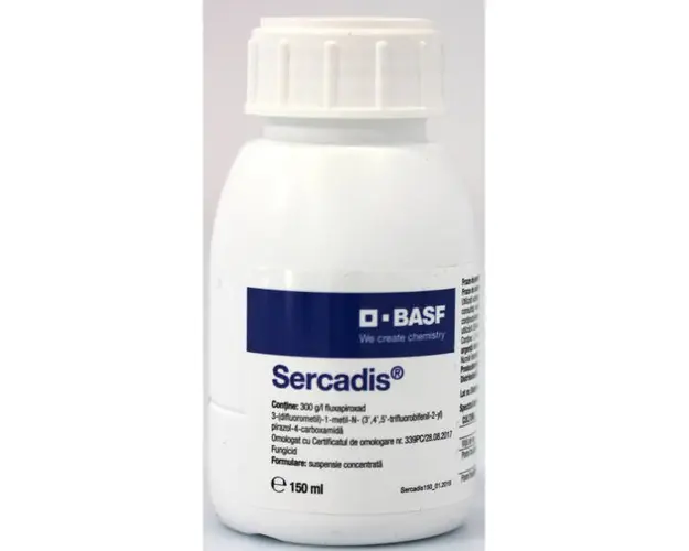 Sercadis 150 ml, fungicid sistemic, BASF, fainare (vita de vie, mar, par), rapan (mar, par)